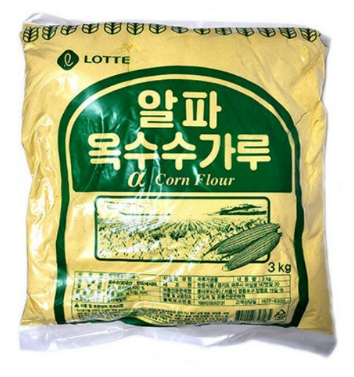 롯데 알파 옥수수가루 3kg