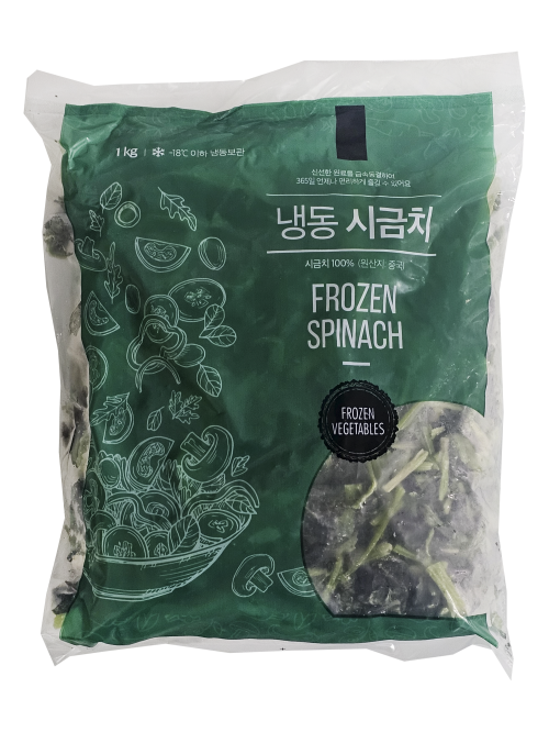 글로벌냉동 절단시금치(6cm) 1kg