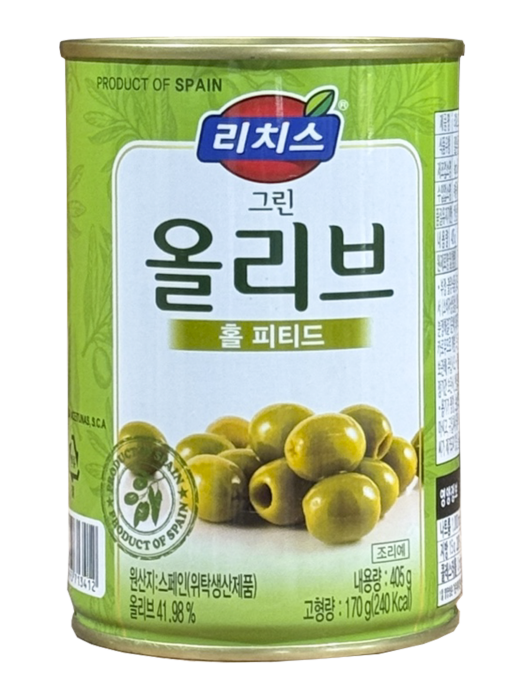 리치스 그린올리브(홀) 405g